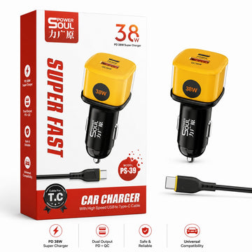 38W Super Fast Car Charger
