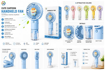 Cute Cartoon Handheld Fan
