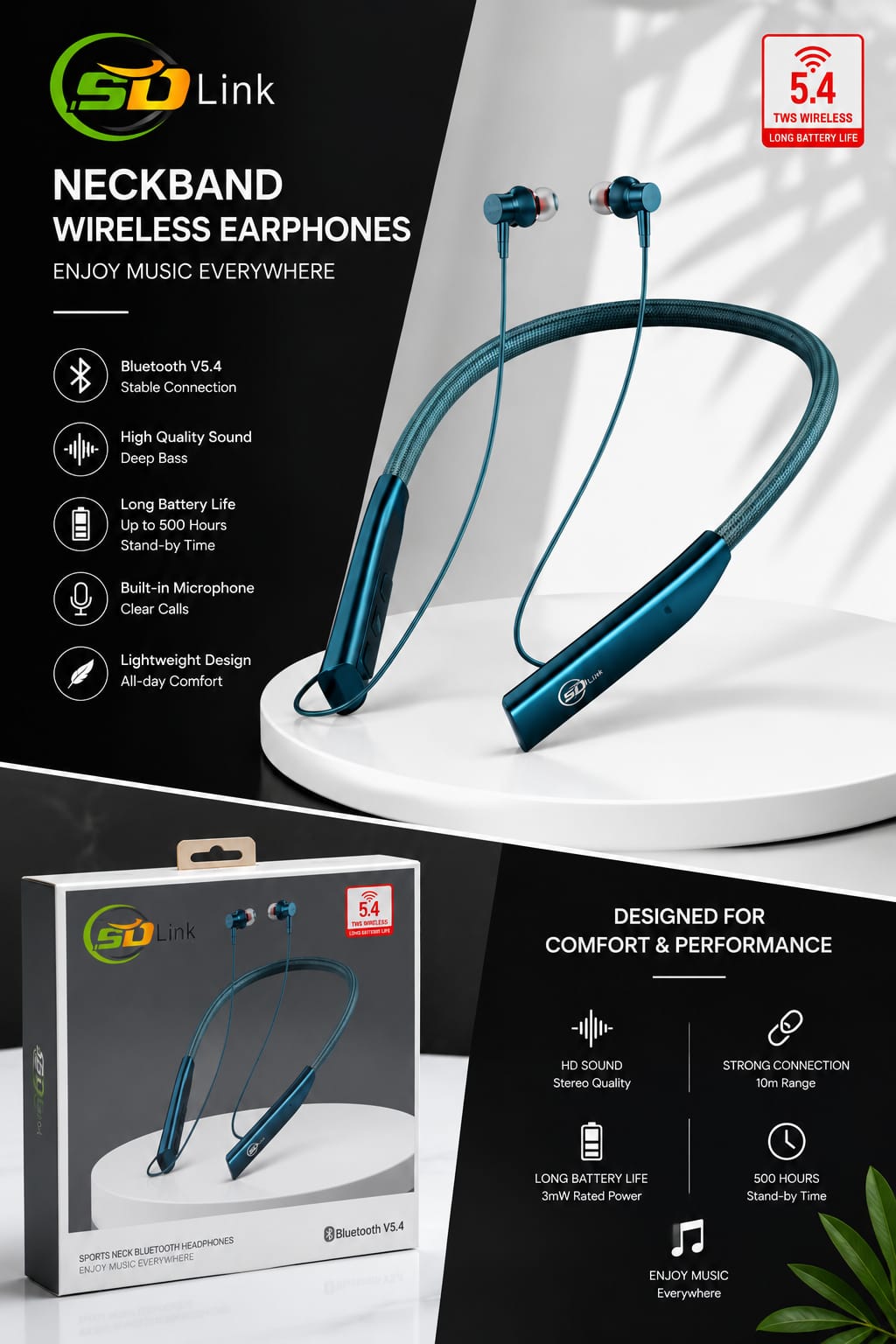 NeckBand Wireless Earphones