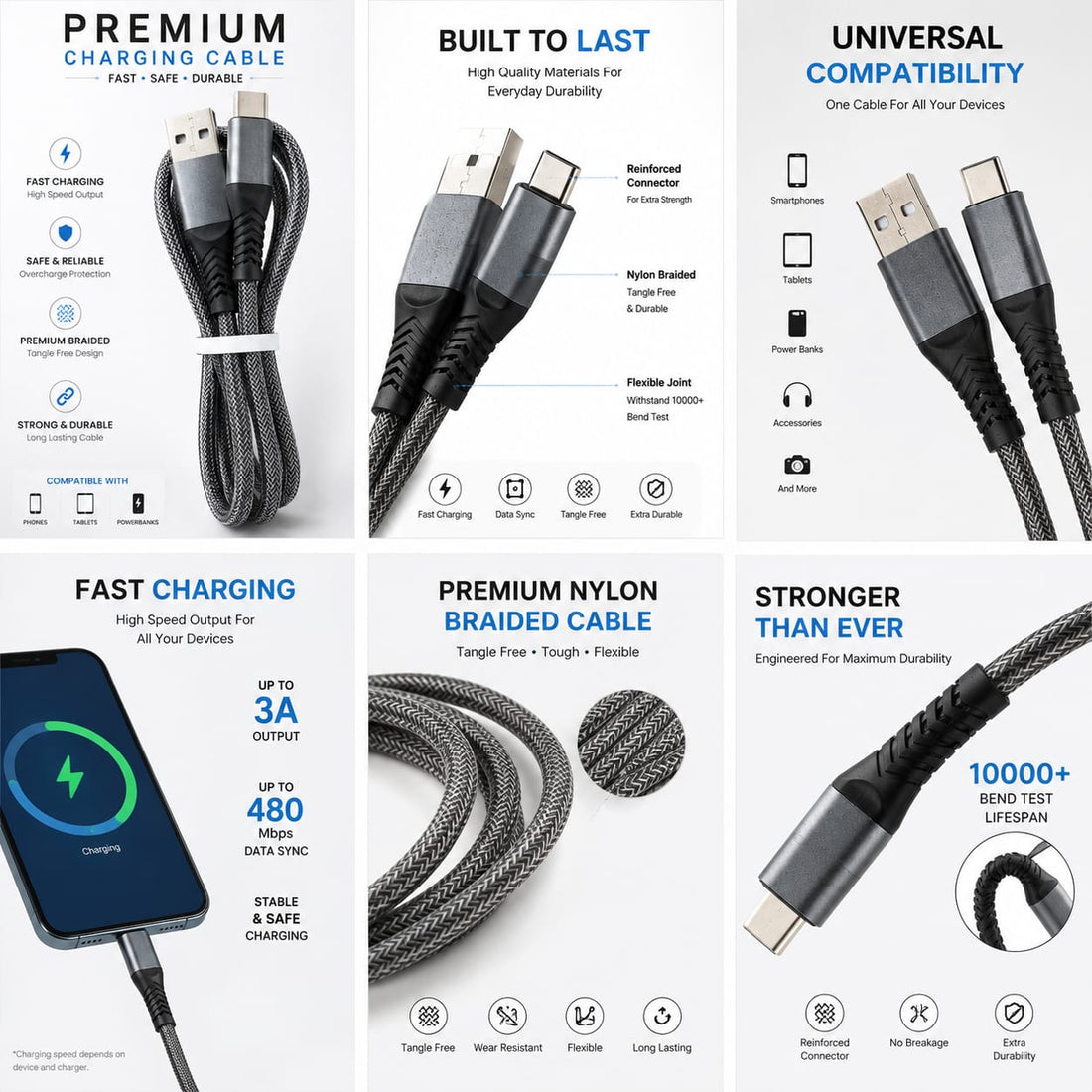 Premium Charging Cable C-Type