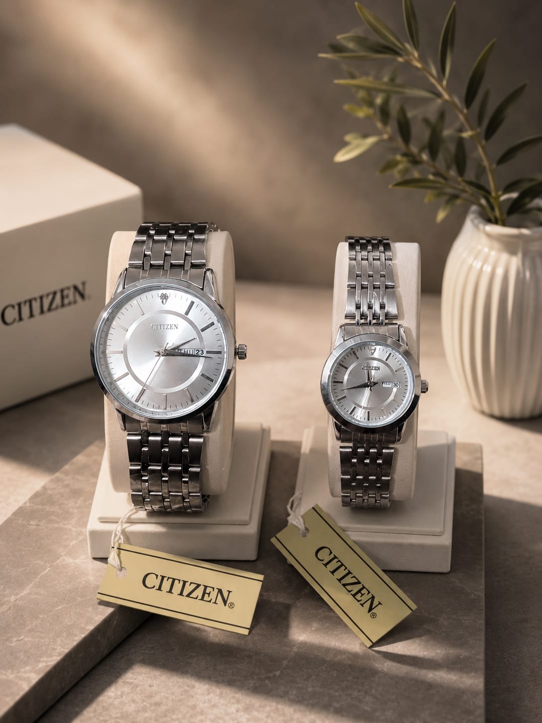 Citizen Couple Watch with Box
