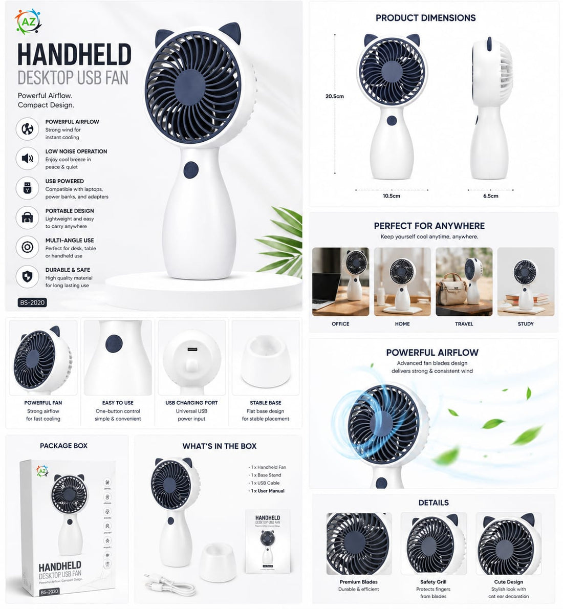Desktop USB Fan