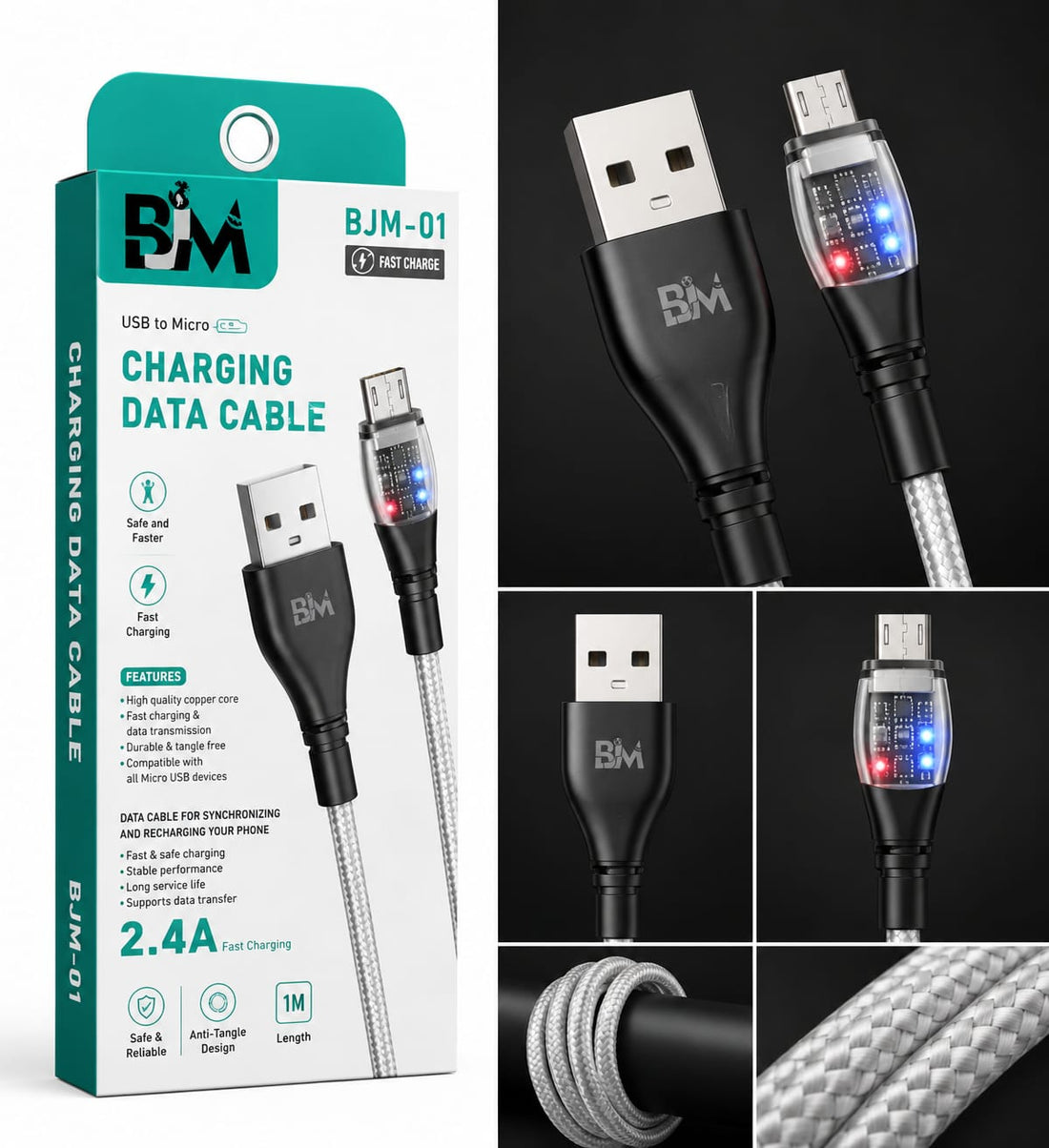 USB To Micro Fast Charging Data Cable